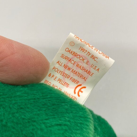 Ty Beanie Babies 1997 Erin the Green Irish Bear - Picture 9 of 9